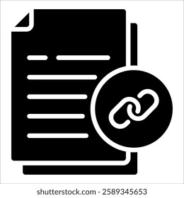 File Link Icon Element For Design