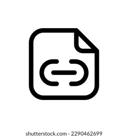 Icono de enlace de archivo Ilustración de diseño del vector