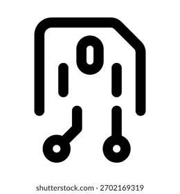 Icono de línea de Profesional de Enlace de archivo. Ilustración vectorial moderna que representa el uso compartido de archivos, la vinculación de documentos y la conexión de datos en línea.
