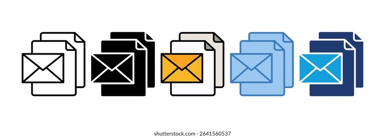 File Mail Icon Element For Design