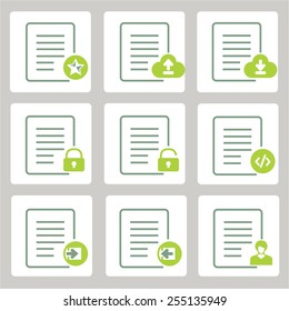file management and administration icons