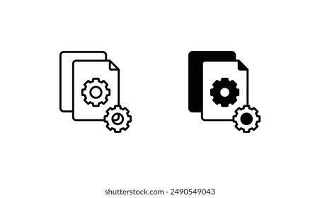 File Management icon design with white background stock illustration