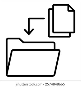 File Management Icon Element For Design