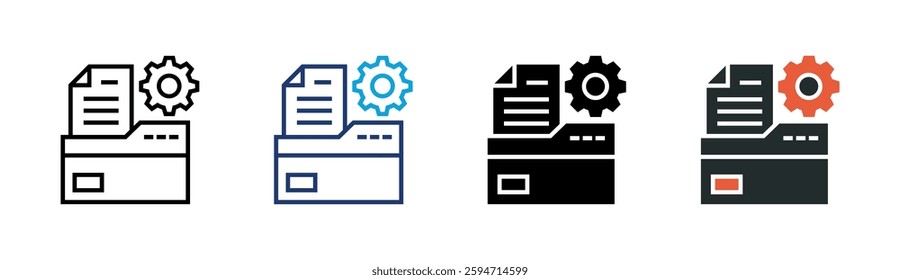 File Management Icon Element For Design
