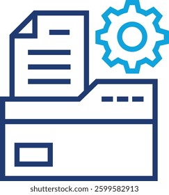 File Management Icon Element For Design
