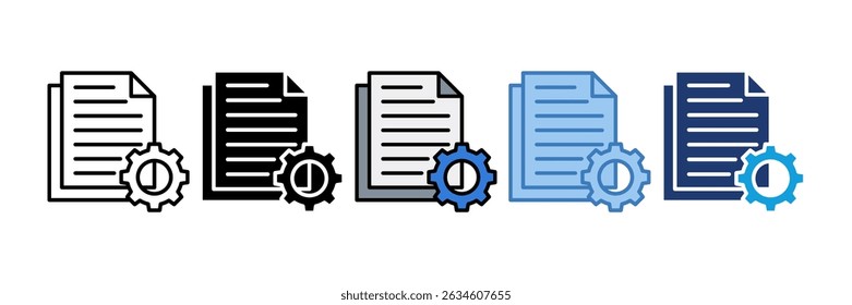 Elemento de icono de administración de archivos para diseño