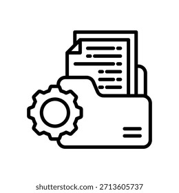 Vektorgrafik mit Symbolen für die Dateiverwaltung