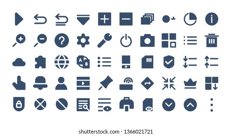 File Management icon set with glyph style vector illustration