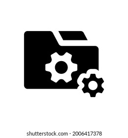 Icono de administración de archivos. Archivo EPS vectorial.