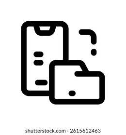 file management line icon. Clean and minimalist vector icon for websites, mobile apps, presentations, and logos. Fully scalable and customizable for any project.
