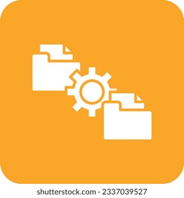 Icono vectorial de administración de archivos. Se puede usar para imprimir, móviles y aplicaciones web.