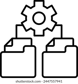 File Management vector icon. Can be used for printing, mobile and web applications.