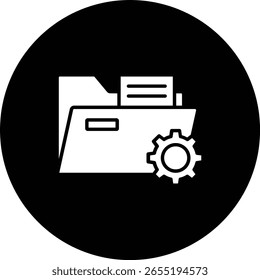 File Management vector icon. Can be used for printing, mobile and web applications.