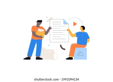 File Management Vector Illustration - Illustration