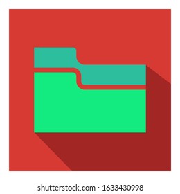 file manager flat vector icon - ui icon vector