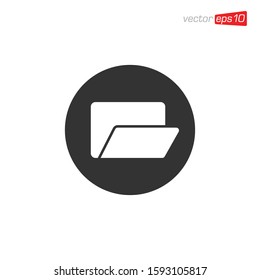 File Manager Icon Design Vector