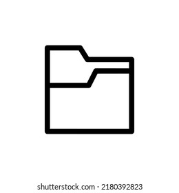 File Manager With Outline Icon Vector