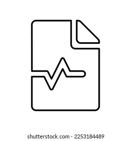 file medical alt Icon in Line Style