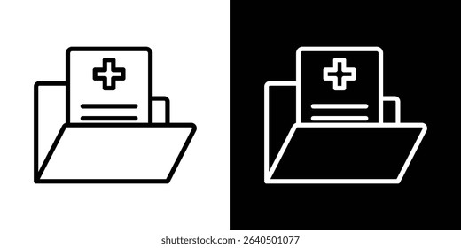 File medical icon Graphic vector set for ui design