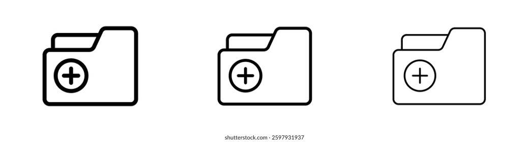 File medical thin line vector icon set.