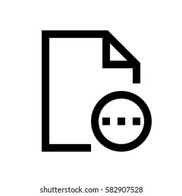 File mini line, icon, background and graphic. The icon is black and white, linear  flat, vector, pixel perfect, minimal, suitable for web and print. 