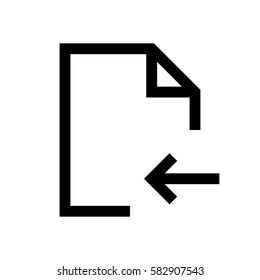 File mini line, icon, background and graphic. The icon is black and white, linear  flat, vector, pixel perfect, minimal, suitable for web and print. 