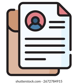 Ícone de Vetor Moderno de Arquivo - Modelo de Símbolo de Ilustração Mínima para Web Mobile App UI Design