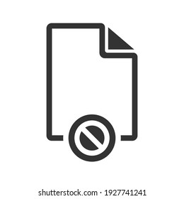 File mute icon. vector graphics