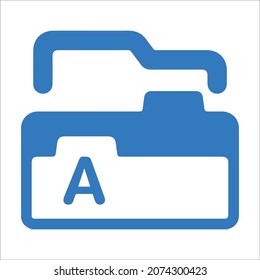File or office supplies folder icon