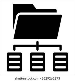 Elemento de icono del organizador de archivos para el diseño