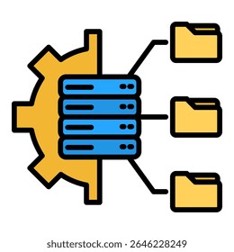 File Organizing Icon Element For Design