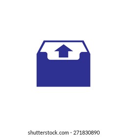 File out box, vector illustration