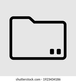 file outline icon isolated vector illustration
