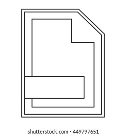 file paper flat icon isolated vector illustration