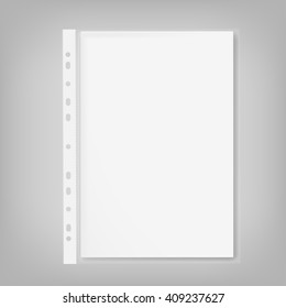 File, Paper Holder,  Multifora. Vector Illustration