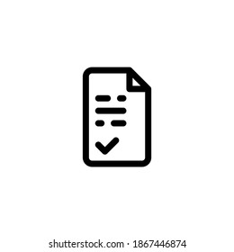 File Paper Scientific Academic Journal Outline Style Icon, Logo, And Illustration Vector