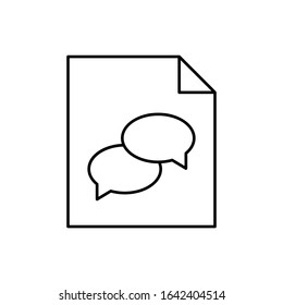 File, paper, SEO icon. Simple line, outline vector elements of commerce icons for ui and ux, website or mobile application