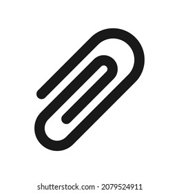 File paperclip line UI icon design 