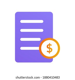 File paperwork vector icon, data management information icon. Flat design icon ready to use for website, mobile app, presentation and any other projects.