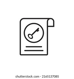 Diseño de icono de clave de contraseña de archivo. ilustración vectorial