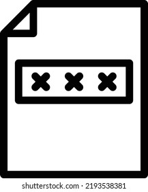 file password Vector illustration on a transparent background.Premium quality symmbols.Thin line vector  icon for concept and graphic design.