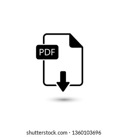 File PDF icon. Vector illustration