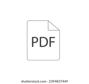 file PDF icon vector illustration