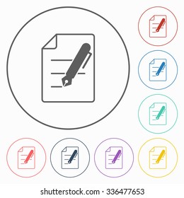 file& pen icon