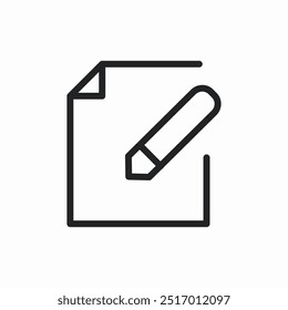 file pen write icon sign vector