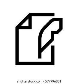 File and pencil mini line, icon, background and graphic. The icon is black and white, linear  flat, vector, pixel perfect, minimal, suitable for web and print. 