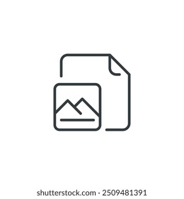 File Photo icon, vector illustration