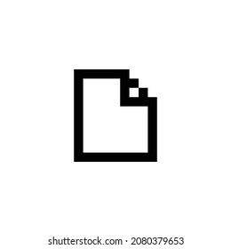 file pixel perfect icon design. Flat style design isolated on white background. Vector illustration