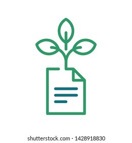 File with plant logo template vector icon design