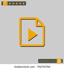 file play icon vector